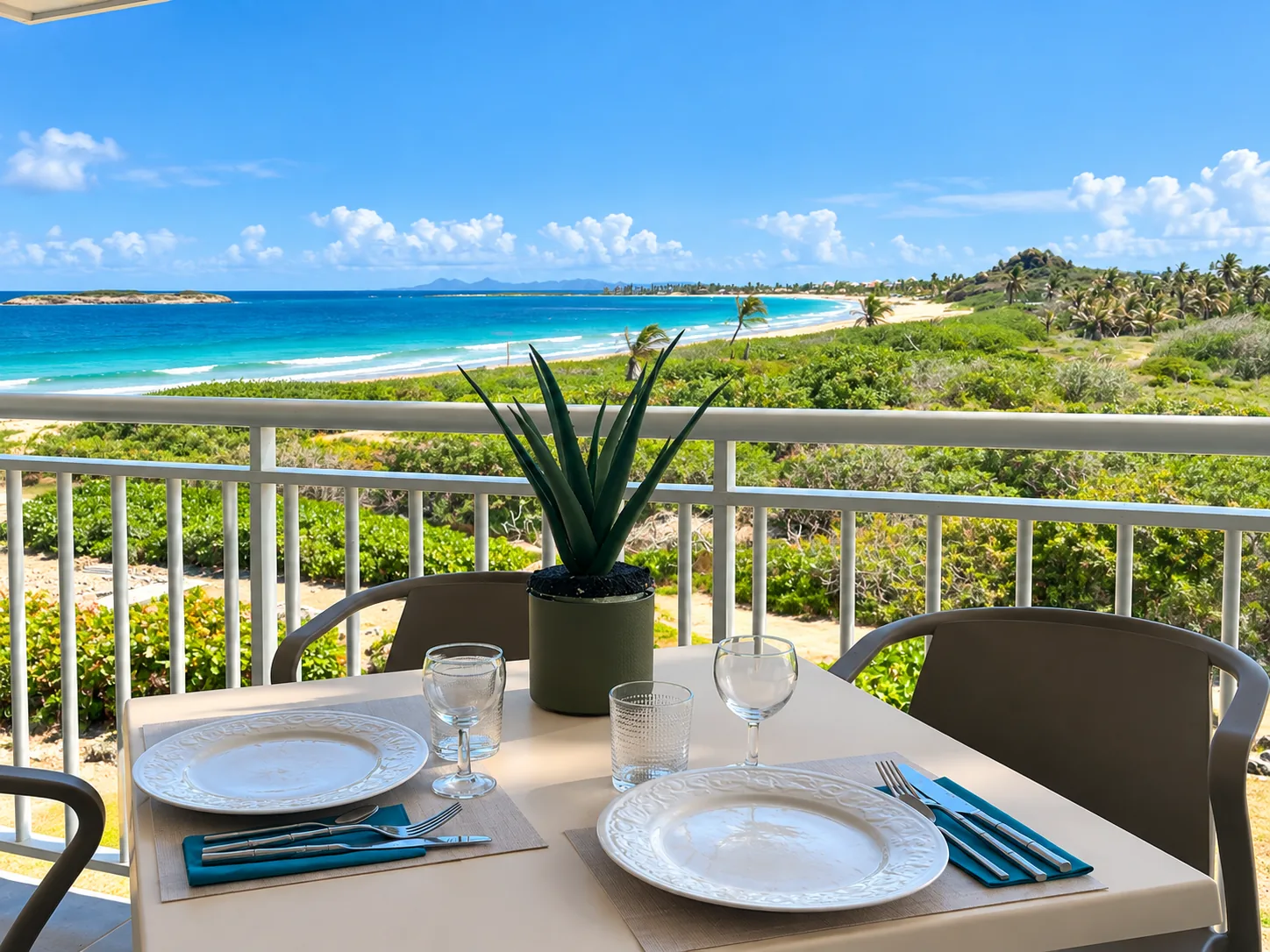 Terrasse vue Saint-Barthélemy